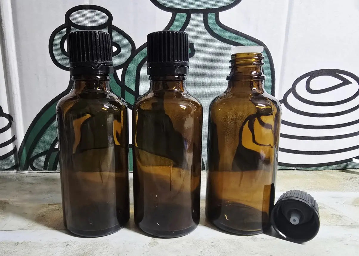 50ml Amber Glass with dripolator cap