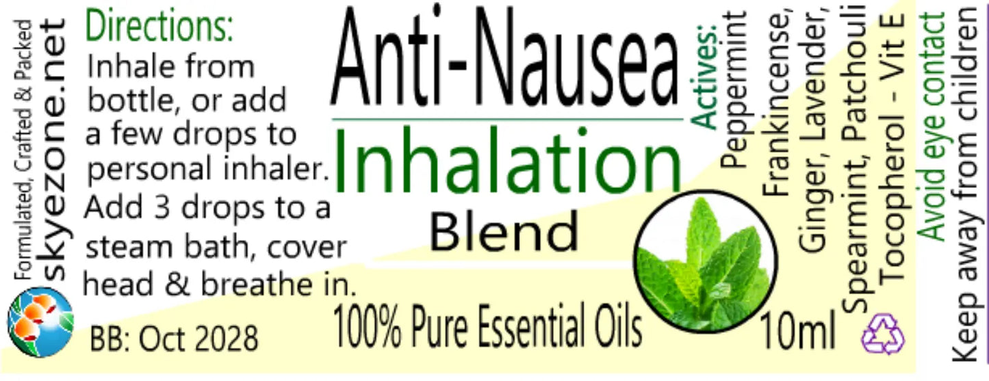 Anti Nausea Inhalation Blend